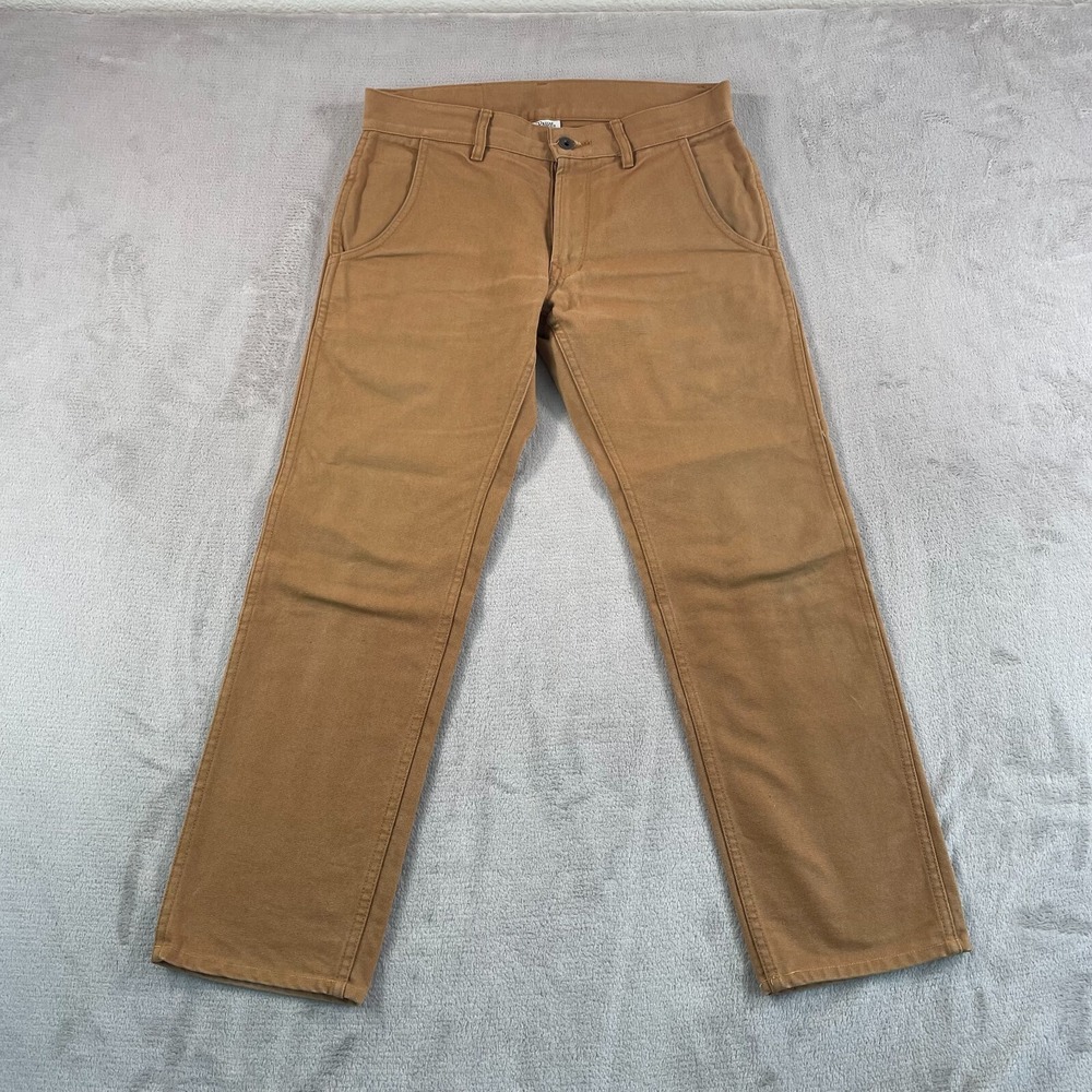 Railcar Fine Goods Pants Men 30x28 Brown Flight Trouser‎ Duck Canvas Made in USA